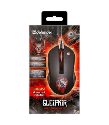 MOUSE DEFENDER GM-927 SLEIPNIR OPTIC 12800dpi 6P