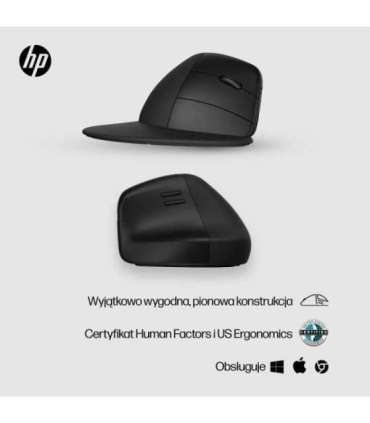 HP Wireless Mouse 920 Ergo Vertical Black