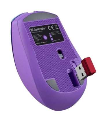 MOUSE DEFENDER MYSTERY MM-301 RF+BT PURPLE 1600dpi 6P