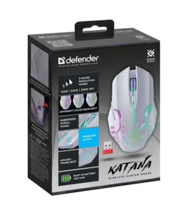 CDEFENDER GM-511 KATANA RF 3200dpi 7P WHITE