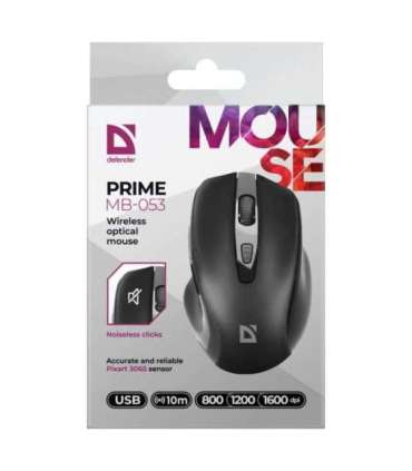 MOUSE DEFENDER PRIME MB-053 RF SILENT BLACK OPTICAL