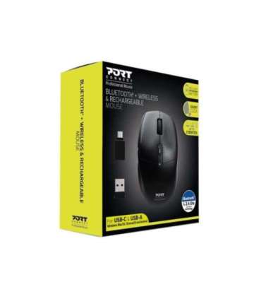 Port Designs 900715 mouse Right-hand RF Wireless + Bluetooth Optical 2400 DPI