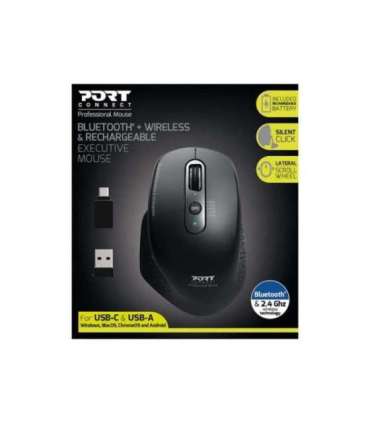 Port Designs 900716 mouse Right-hand RF Wireless + Bluetooth Optical 3200 DPI