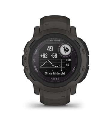 Garmin Instinct 2 Solar 2.29 cm (0.9") MIP 45 mm Digital 176 x 176 pixels Graphite GPS (satellite)