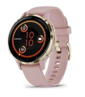 Garmin Venu 3S 3.05 cm (1.2") AMOLED 41 mm Digital 390 x 390 pixels Touchscreen Gold, Rose Wi-Fi GPS (satellite)