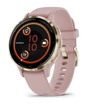 Garmin Venu 3S 3.05 cm (1.2") AMOLED 41 mm Digital 390 x 390 pixels Touchscreen Gold, Rose Wi-Fi GPS (satellite)