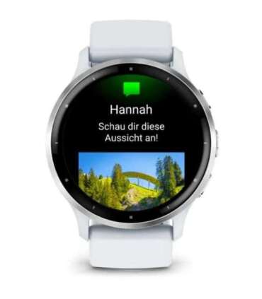 Garmin Venu 3 3.56 cm (1.4") AMOLED 45 mm Digital 454 x 454 pixels Touchscreen Silver, White Wi-Fi GPS (satellite)