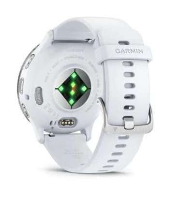 Garmin Venu 3 3.56 cm (1.4") AMOLED 45 mm Digital 454 x 454 pixels Touchscreen Silver, White Wi-Fi GPS (satellite)