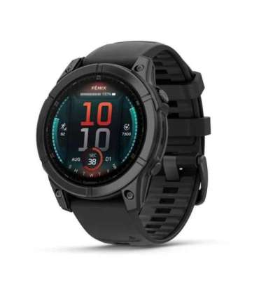 Garmin Fenix E 3.3 cm (1.3") AMOLED 47 mm Digital 416 x 416 pixels Touchscreen Black Wi-Fi GPS (satellite)