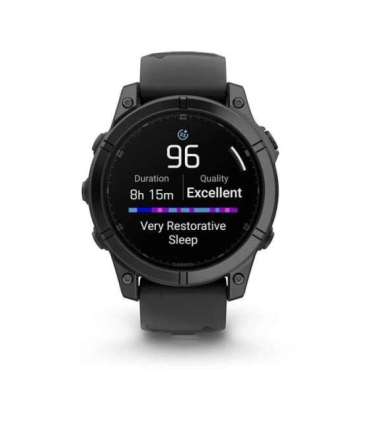 Garmin Fenix E 3.3 cm (1.3") AMOLED 47 mm Digital 416 x 416 pixels Touchscreen Black Wi-Fi GPS (satellite)