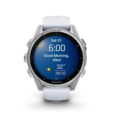 Garmin Fenix 8 3.3 cm (1.3") AMOLED 43 mm Digital 416 x 416 pixels Touchscreen Silver Wi-Fi GPS (satellite)