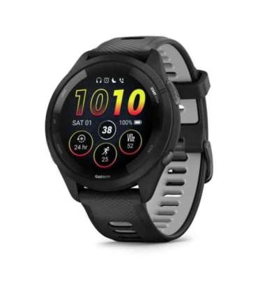 Garmin Forerunner 265 3.3 cm (1.3") AMOLED 46 mm Digital 416 x 416 pixels Touchscreen Black Wi-Fi GPS (satellite)