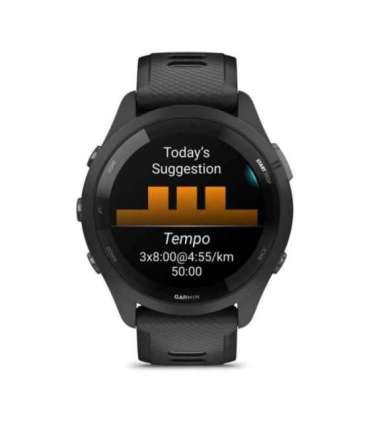 Garmin Forerunner 265 3.3 cm (1.3") AMOLED 46 mm Digital 416 x 416 pixels Touchscreen Black Wi-Fi GPS (satellite)