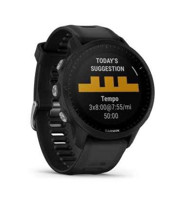 Garmin Forerunner 955 3.3 cm (1.3") LCD Digital 260 x 260 pixels Touchscreen Black Wi-Fi GPS (satellite)