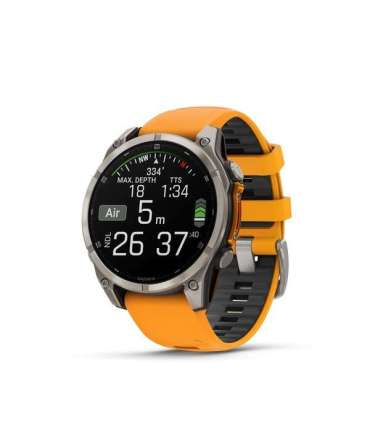 Garmin fenix 8 3.56 cm (1.4") AMOLED 47 mm Digital 454 x 454 pixels Touchscreen Graphite Wi-Fi GPS (satellite)