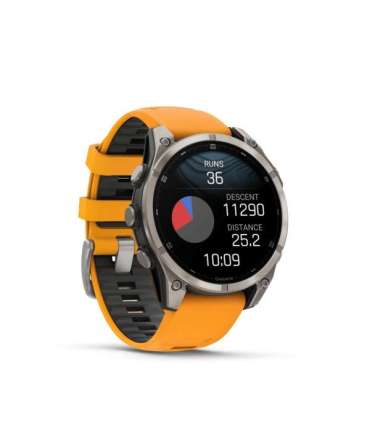 Garmin fenix 8 3.56 cm (1.4") AMOLED 47 mm Digital 454 x 454 pixels Touchscreen Graphite Wi-Fi GPS (satellite)