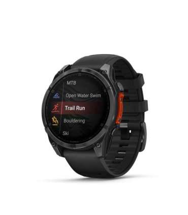 Garmin Fenix 8 3.56 cm (1.4") AMOLED 47 mm Digital 454 x 454 pixels Touchscreen Black Wi-Fi GPS (satellite)