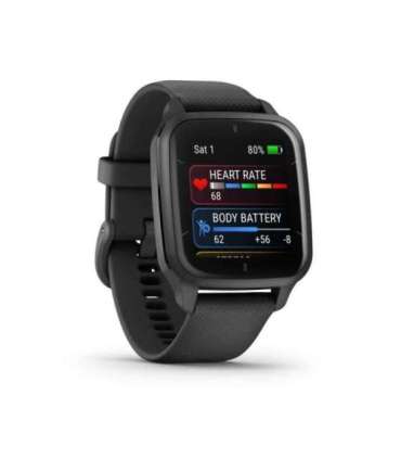 Garmin Venu Sq 2 Music 3.56 cm (1.4") AMOLED 40 mm Digital Touchscreen Black GPS (satellite)