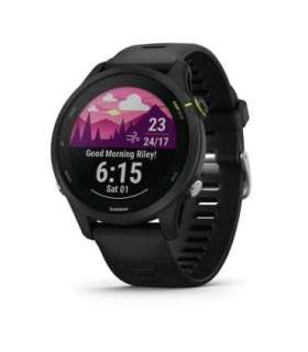 Garmin Forerunner 255 Music 3.3 cm (1.3") MIP 46 mm Digital 260 x 260 pixels Touchscreen Black Wi-Fi GPS (satellite)