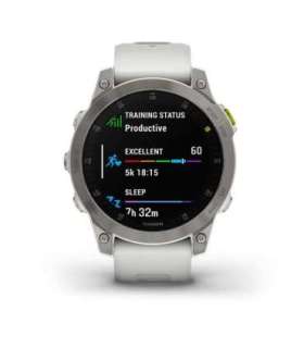 Garmin epix Gen 2 3.3 cm (1.3") AMOLED 45 mm Digital 416 x 416 pixels Touchscreen White Wi-Fi GPS (satellite)