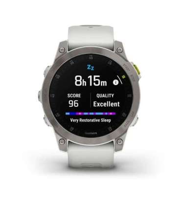 Garmin epix Gen 2 3.3 cm (1.3") AMOLED 45 mm Digital 416 x 416 pixels Touchscreen White Wi-Fi GPS (satellite)
