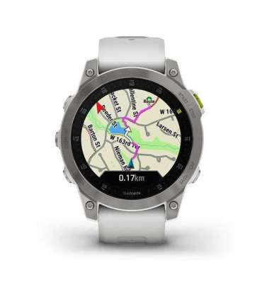 Garmin epix Gen 2 3.3 cm (1.3") AMOLED 45 mm Digital 416 x 416 pixels Touchscreen White Wi-Fi GPS (satellite)