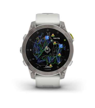 Garmin epix Gen 2 3.3 cm (1.3") AMOLED 45 mm Digital 416 x 416 pixels Touchscreen White Wi-Fi GPS (satellite)
