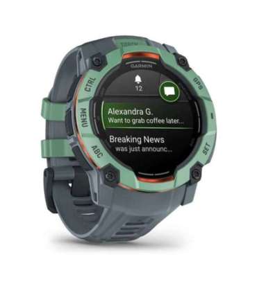 Garmin Instinct 3 AMOLED 3.3 cm (1.3") 50 mm Digital 416 x 416 pixels Touchscreen Green GPS (satellite)