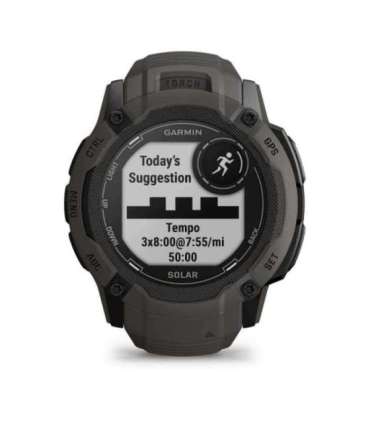 Garmin Instinct 2X Solar 2.79 cm (1.1") MIP 50 mm Digital 176 x 176 pixels Touchscreen Graphite GPS (satellite)
