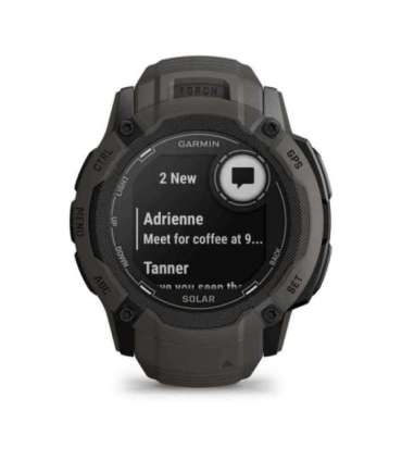 Garmin Instinct 2X Solar 2.79 cm (1.1") MIP 50 mm Digital 176 x 176 pixels Touchscreen Graphite GPS (satellite)
