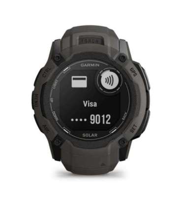 Garmin Instinct 2X Solar 2.79 cm (1.1") MIP 50 mm Digital 176 x 176 pixels Touchscreen Graphite GPS (satellite)