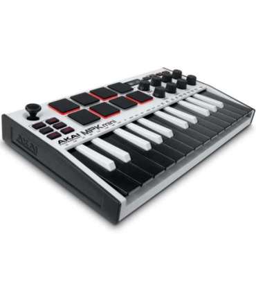 AKAI MPK Mini MK3 Control keyboard Pad controller MIDI USB Black, White