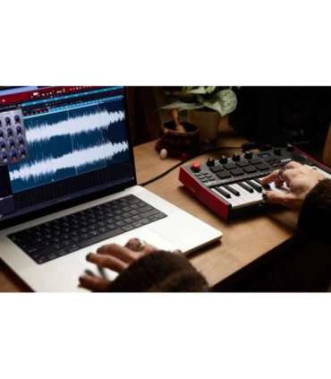 AKAI MPK Mini Play MK3 Control keyboard Pad controller MIDI USB Black, Red
