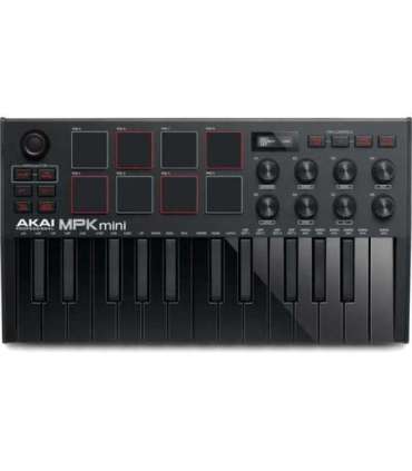 AKAI MPK Mini MK3 Control keyboard Pad controller MIDI USB Black