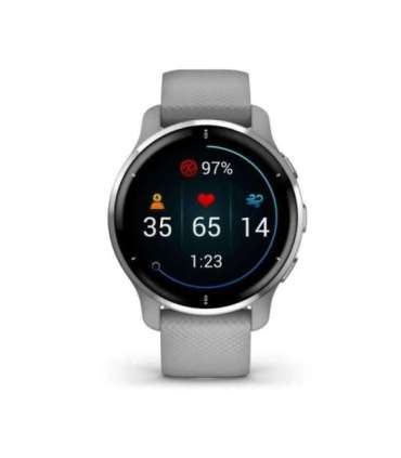 Garmin Venu 2 Plus GPS 3.3 cm (1.3") AMOLED 43 mm Digital 416 x 416 pixels Touchscreen Grey, Silver Wi-Fi GPS