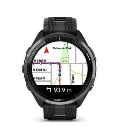 Garmin Forerunner 965 3.56 cm (1.4") AMOLED 47 mm Digital 454 x 454 pixels Touchscreen Black Wi-Fi GPS (satellite)