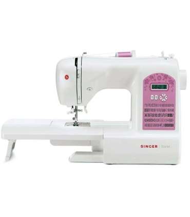 Singer 6699 sewing machine, electronic, white, pink