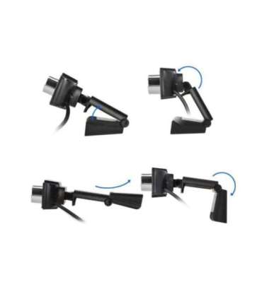 Techly I- -60T webcam 1920 x 1080 pixels USB 2.0 Black