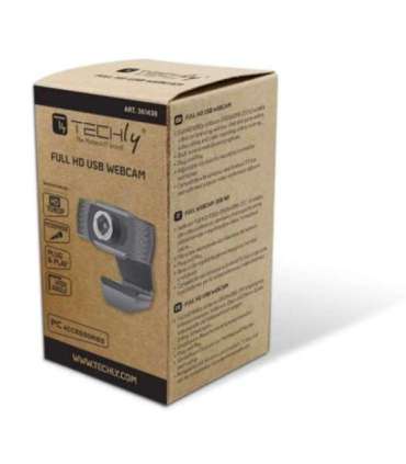 Techly I- -60T webcam 1920 x 1080 pixels USB 2.0 Black