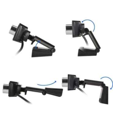 Techly I- -60T webcam 1920 x 1080 pixels USB 2.0 Black