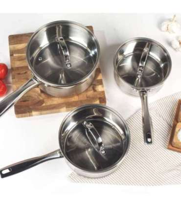 Salter BW06734EU7 Timeless Collection 3-Piece Pan Set