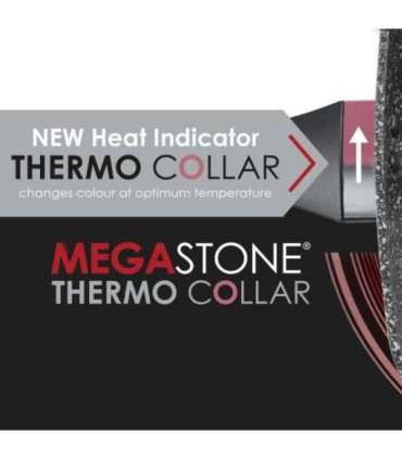 Salter BW11459BRMFOB Megastone Thermo Collar 3-Piece Frying Pan Set - 20/24/28cm