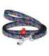 WAUDOG nylon dog leash 20 mm wide, 122 cm long "fig"