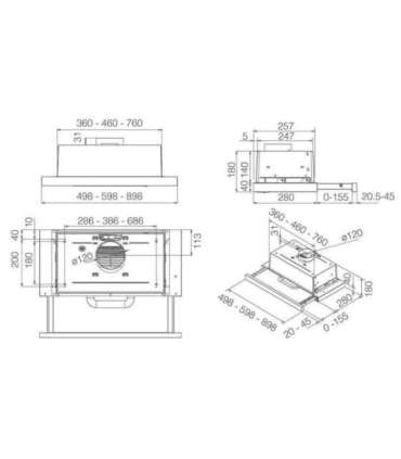 Hood ELICA TT14 LUX BL/A/50