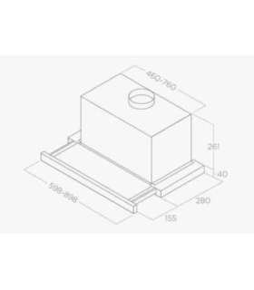 Hood ELICA ELITE 26 BL/A/60 GFB
