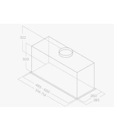 Hood ELICA ENTER BL MAT/A/52