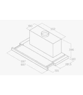 Hood ELICA ELITE 35 BL/A/60 GFB