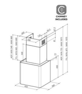 Hood FABER LITHOS EG6 BK LED A45