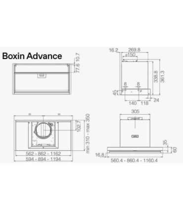 Hood ELICA BOXIN ADVANCE @ IX/A/60
