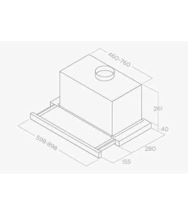 Hood ELICA ELITE 26 IX/A/60
